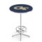 Holland Bar Stool Co 42" Chrome Georgia Tech Pub Table L216C4228GATech - alternate 1